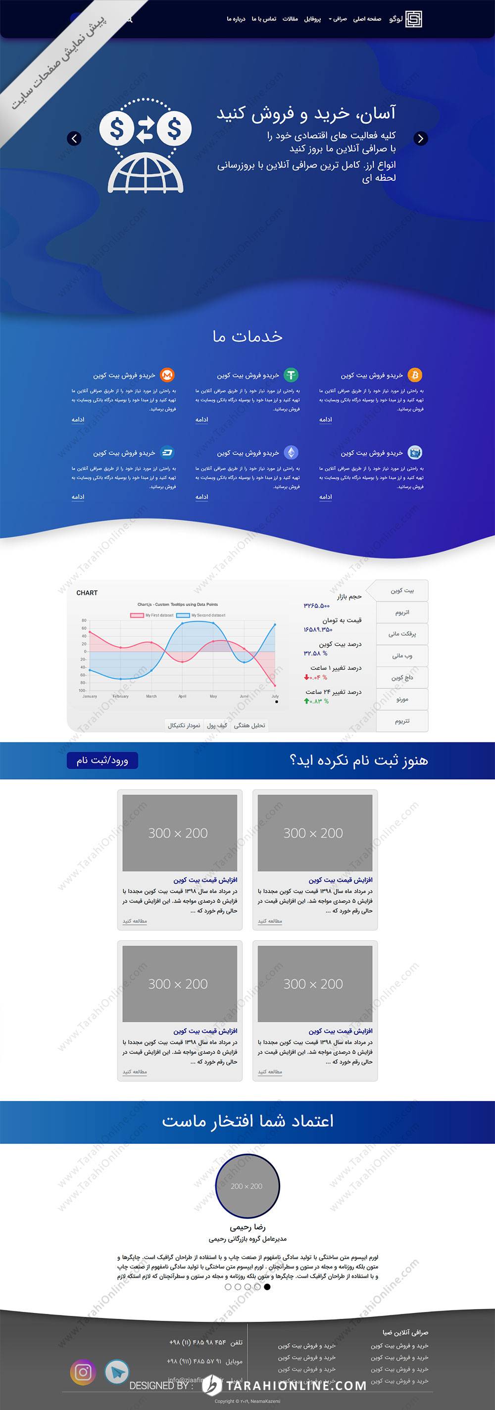 Psd To Html Sarafi - Image 2